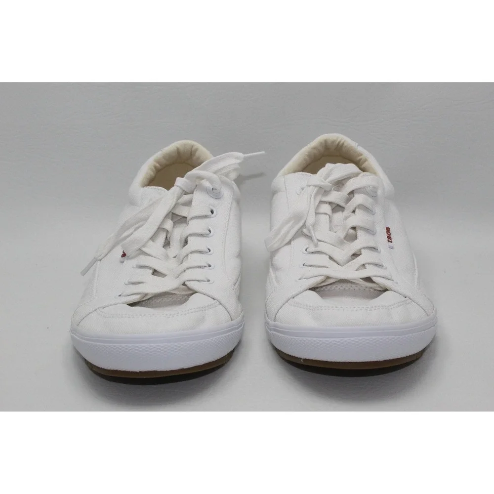 Taos Moc Star White Canvas Sneakers Mens 12 MST-13482A Low Top Lace Up Shoes